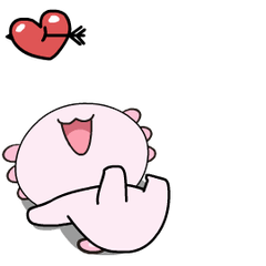 Funny Axolotl 8 : Pop-up stickers