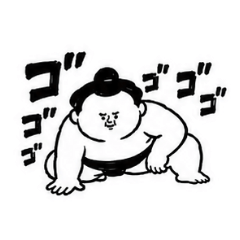 Posing Sumo Wrestler