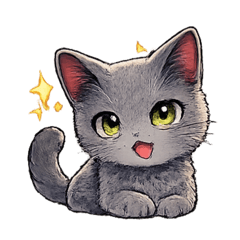 ねこのしめじスタンプ