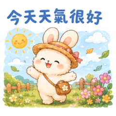 ★可愛小兔★ 今天天氣很好