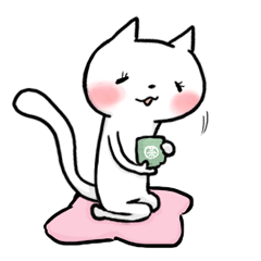 Shiratama Cat stickers 4