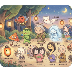 Japanese Yokai (Shall we play kendama?)