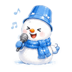 snowman blue