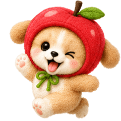 น้องหมาแอปเปิ้ล <3 (ไม่มีข้อความ)