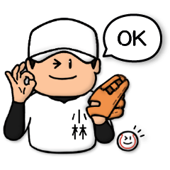 Baseball sticker for Kobayashi :FRANK