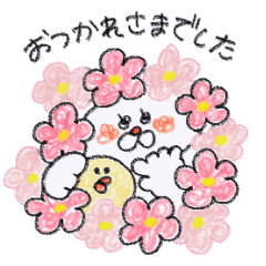 うさぎとひよこ1。