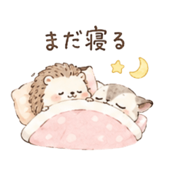 Flying Squirrel & Hedgehog Stickers13