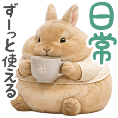 everyday use! Round and Cute Rabbit