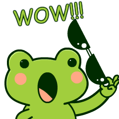 Green Frog 2 : Animated Stickers