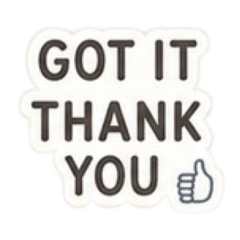 Easy to Read Minimal English Stickers