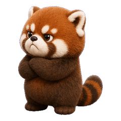 Chubby Red Panda Charm(EN)