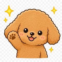Moco Poodle Daily Stickers
