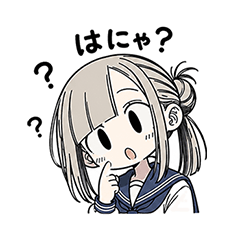 Funny School Girl Stickers