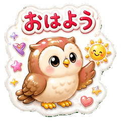 Owl Day Sticker