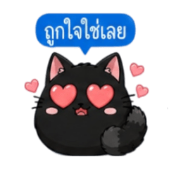 Chubby chub black cat v.3