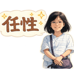 情緒滿滿女生