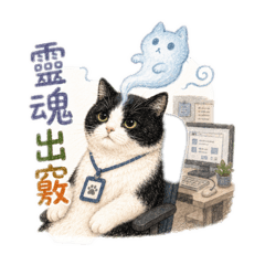貓咪,小粉圓可愛QQ版上班篇4