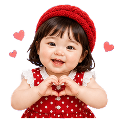 Red Beret Chubby Girl(No text)