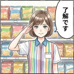 Convenience Store Girl: Work Greetings