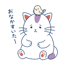 Daily Use Stickers: Cute Cat & Bird Duo