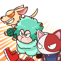 My Hero Academia animal stamp