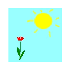晴れの日のアニメーションスタンプ☀️