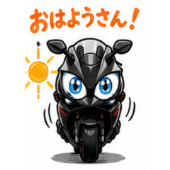 Sendai Dialect Biker Stickers