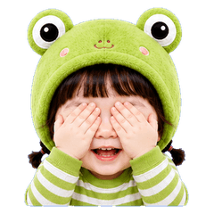 Frog Hood Chubby Girl(No text)