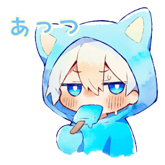 White Cat Hoodie Boy Summer