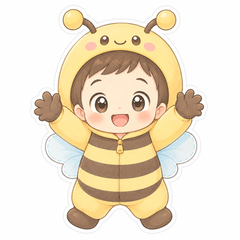 Hachikko Polite Stickers little boy ver.