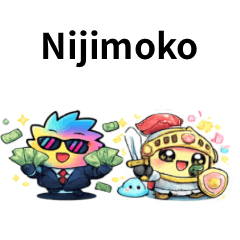 Nijimoko Friends40 Long Message Stickers