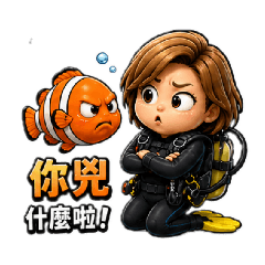 花姊Q版之潛水趣