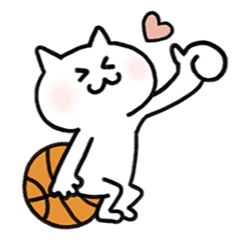 バスケ大好きにゃんこ Line スタンプ Line Store バスケ大好きにゃんこ Line スタンプ Line Store