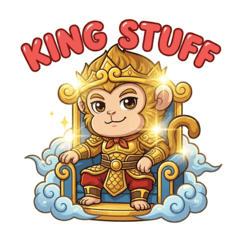Wukong: Q-Style Trendy Big Sticker EN