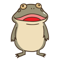 Budgett's frog sticker