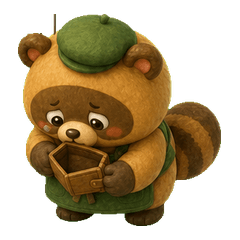 Cheeky Barista Tanuki(No text)