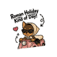 Animated Mini Pin: Retro Roman Holiday