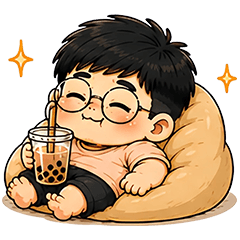 Dukdik Cute Glasses : Chubby & Lazy