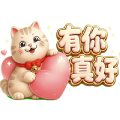 奶油貓動態貼