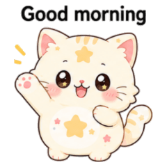 Cat Daily English Stickers