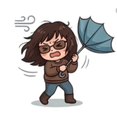 Q寶媽下雨篇