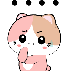 Baby Pink Cat 2 : Animated Stickers