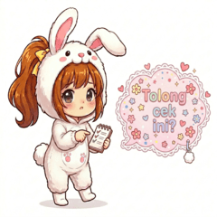 A character wearing a rabbit costume1