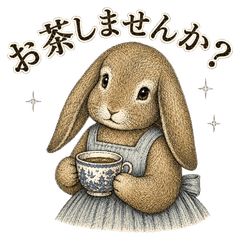 Christian Lop-Eared Bunny Stickers
