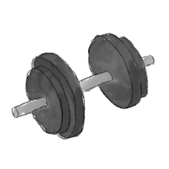 a simple dumbbell