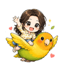 女孩與小鳥