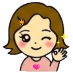 Heartwarming girl  Sticker