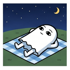 OneEyed Ghost Watching Fireworks!