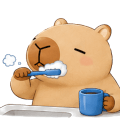 Capimaru the Capybara - Couple Stickers