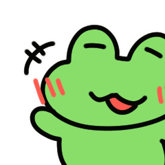 Green-themed animated stickers